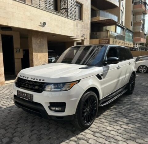 RANGE ROVER SPORT V8 SUPERCHARGED 2016 WHITE ON BASKET full