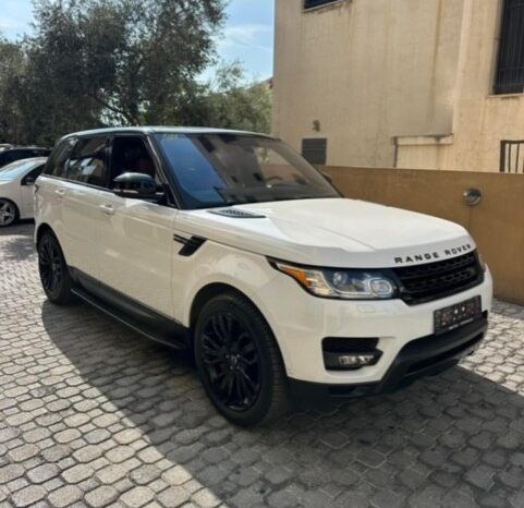 RANGE ROVER SPORT V8 SUPERCHARGED 2016 WHITE ON BASKET full