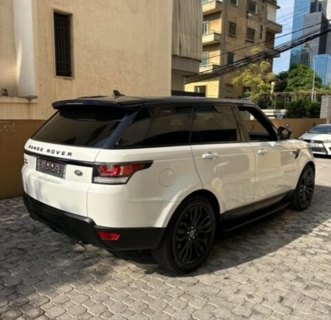 RANGE ROVER SPORT V8 SUPERCHARGED 2016 WHITE ON BASKET full