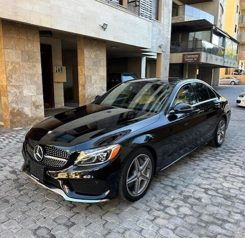 MERCEDES C300 AMG-LINE 4MATIC 2016 BLACK ON TAN full