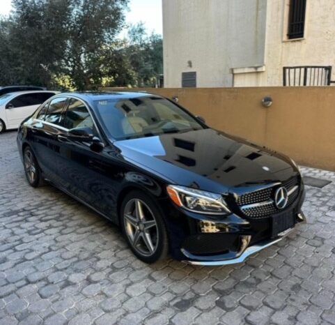 MERCEDES C300 AMG-LINE 4MATIC 2016 BLACK ON TAN full