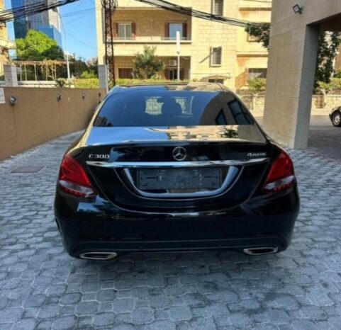 MERCEDES C300 AMG-LINE 4MATIC 2016 BLACK ON TAN full