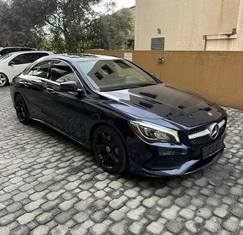 MERCEDES CLA250 AMG-LINE 4MATIC 2018 DARK BLUE ON BLACK full