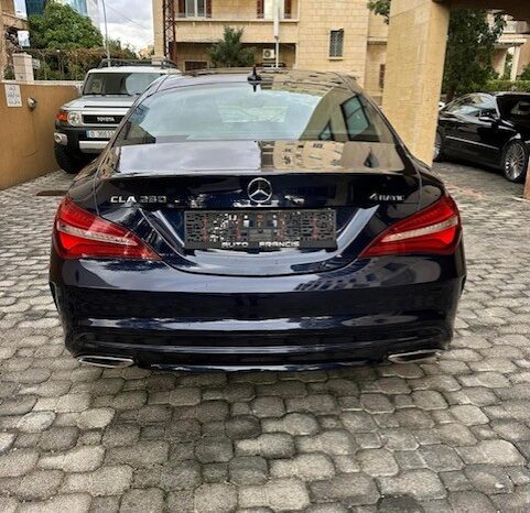 MERCEDES CLA250 AMG-LINE 4MATIC 2018 DARK BLUE ON BLACK full