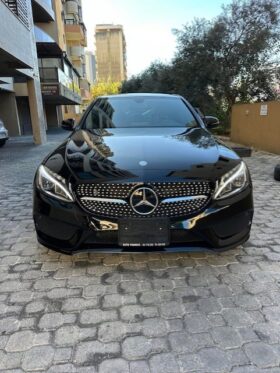 MERCEDES C300 AMG-LINE NIGHT PACKAGE 2017 BLACK ON RED