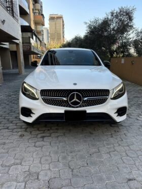 MERCEDES GLC300 COUPE AMG-LINE 2019 WHITE ON BLACK&RED