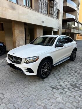 MERCEDES GLC300 COUPE AMG-LINE 2019 WHITE ON BLACK&RED