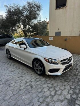 MERCEDES C300 COUPE AMG-LINE 4MATIC 2017 WHITE ON BLACK