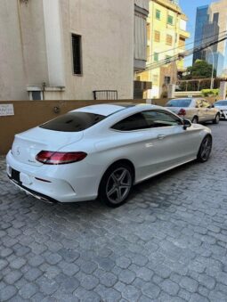 MERCEDES C300 COUPE AMG-LINE 4MATIC 2017 WHITE ON BLACK full