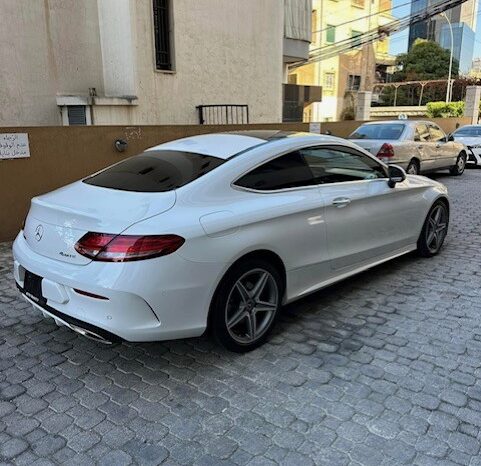 MERCEDES C300 COUPE AMG-LINE 4MATIC 2017 WHITE ON BLACK full