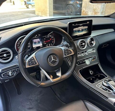 MERCEDES C300 COUPE AMG-LINE 4MATIC 2017 WHITE ON BLACK full