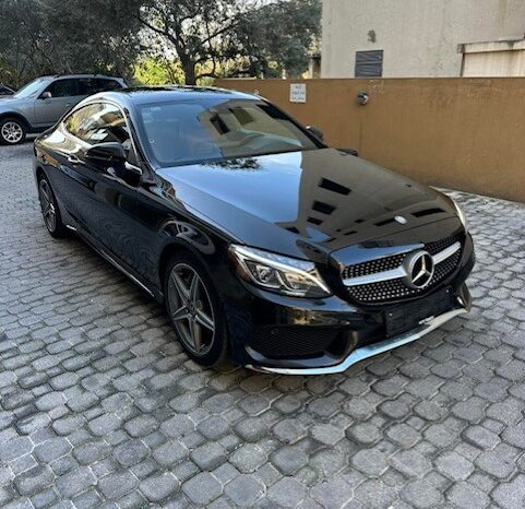 MERCEDES C300 COUPE AMG-LINE 4MATIC 2017 BLACK ON BASKET full