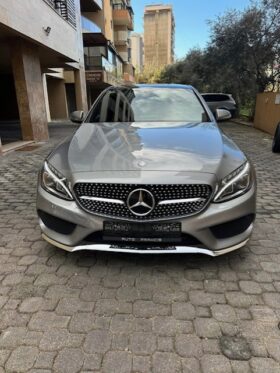 MERCEDES C300 AMG-LINE 4MATIC 2015 GRAY ON RED