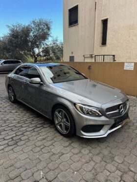 MERCEDES C300 AMG-LINE 4MATIC 2015 GRAY ON RED