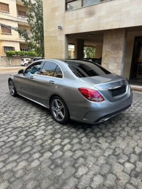 MERCEDES C300 AMG-LINE 4MATIC 2015 GRAY ON RED