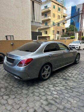 MERCEDES C300 AMG-LINE 4MATIC 2015 GRAY ON RED