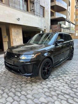 RANGE ROVER SPORT SVR 2018 BLACK ON BLACK&TAN full