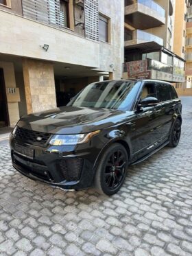 RANGE ROVER SPORT SVR 2018 BLACK ON BLACK&TAN