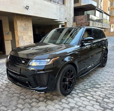 RANGE ROVER SPORT SVR 2018 BLACK ON BLACK&TAN full