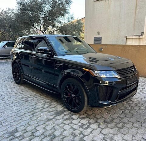 RANGE ROVER SPORT SVR 2018 BLACK ON BLACK&TAN full