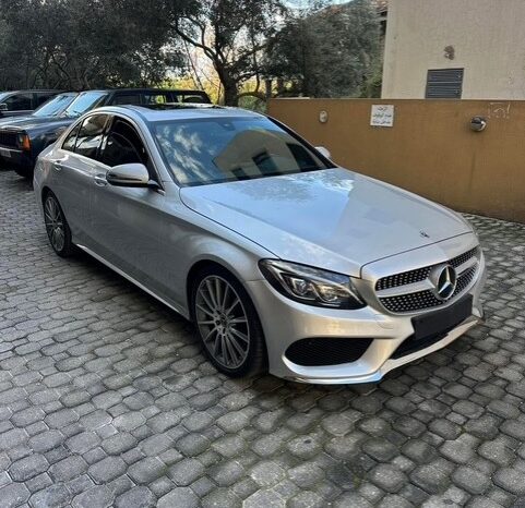 MERCEDES C300 AMG-LINE 2018 SILVER ON BLACK full