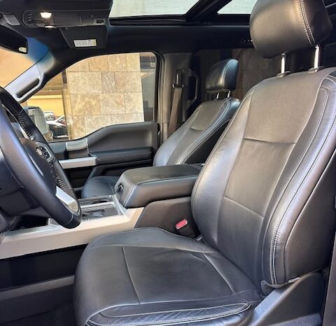 FORD F150 LARIAT V8 5.0L 2015 GRAY ON BLACK full