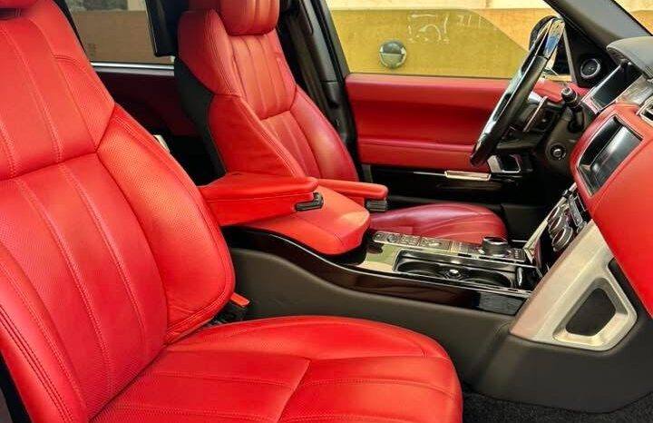 RANGE ROVER VOGUE L V8 AUTOBIOGRAPHY 2017 BLACK ON RED full