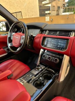 RANGE ROVER VOGUE L V8 AUTOBIOGRAPHY 2017 BLACK ON RED full