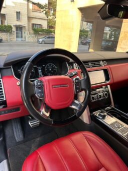 RANGE ROVER VOGUE L V8 AUTOBIOGRAPHY 2017 BLACK ON RED full