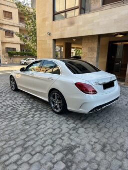 MERCEDES C300 AMG-LINE 4MATIC 2015 WHITE ON BLACK full