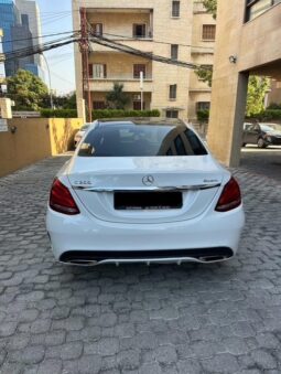 MERCEDES C300 AMG-LINE 4MATIC 2015 WHITE ON BLACK full