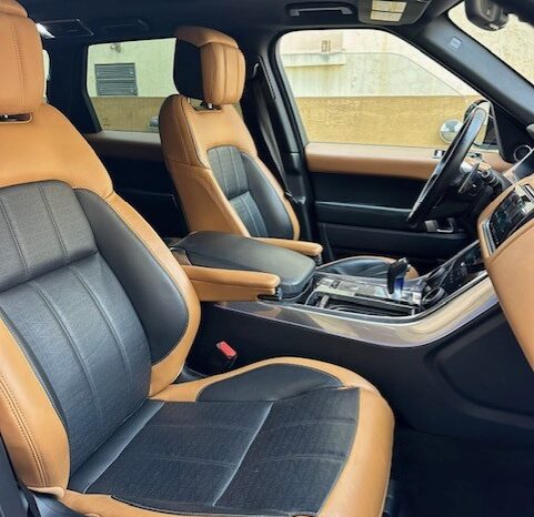 RANGE ROVER SPORT V6 AUTOBIOGRAPHY 2018 WHITE ON BLACK & BASKET full