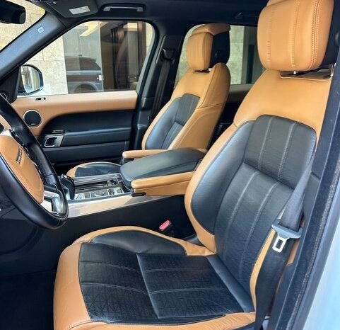 RANGE ROVER SPORT V6 AUTOBIOGRAPHY 2018 WHITE ON BLACK & BASKET full
