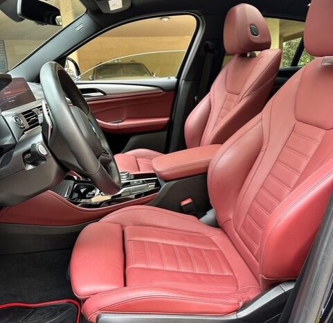 BMW X4 X-DRIVE 3.0i M-PACKAGE 2021 DARK BLUE ON RED full