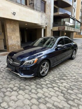 MERCEDES C300 AMG-LINE 4MATIC 2017 DARK BLUE ON BLACK