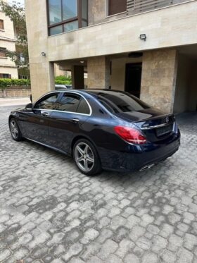 MERCEDES C300 AMG-LINE 4MATIC 2017 DARK BLUE ON BLACK