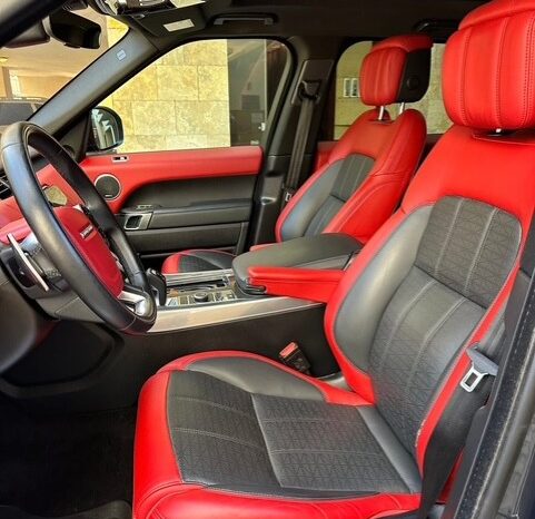 RANGE ROVER SPORT V6 DYNAMIC 2018 DARK GRAY ON RED & BLACK full