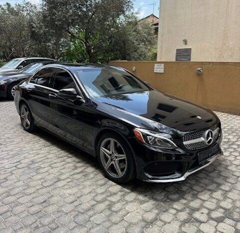 MERCEDES C 300 AMG-LINE 4MATIC 2017 BLACK ON TAN full