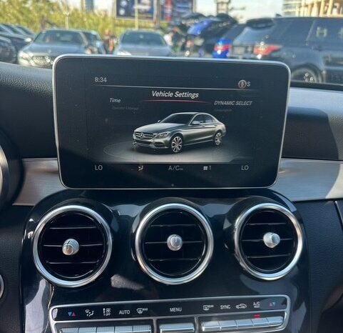 MERCEDES C 300 AMG-LINE 4MATIC 2017 BLACK ON TAN full