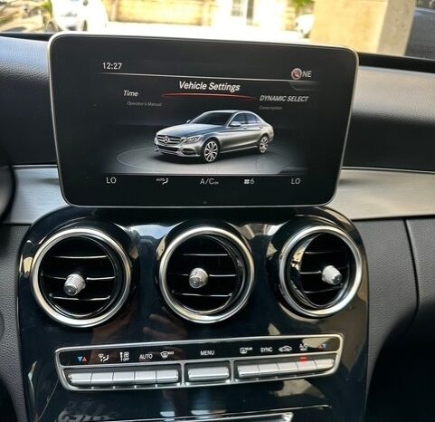 MERCEDES C300 AMG-LINE NP 4MATIC 2017 GRAY ON BLACK full