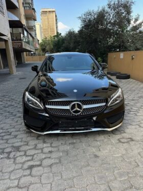 MERCEDES C 300 COUPE AMG-LINE 2017 BLACK ON BLACK