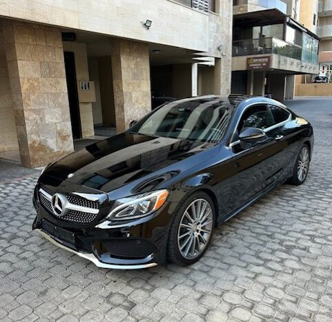 MERCEDES C 300 COUPE AMG-LINE 2017 BLACK ON BLACK full