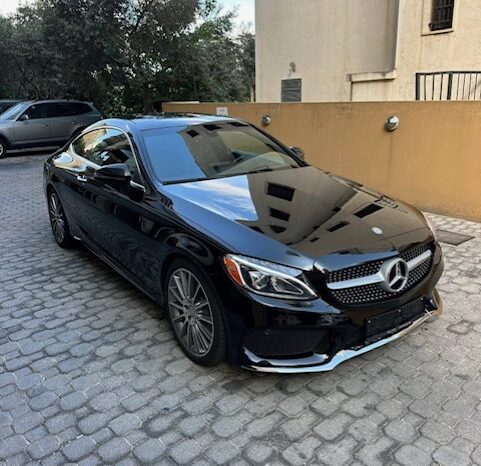 MERCEDES C 300 COUPE AMG-LINE 2017 BLACK ON BLACK full