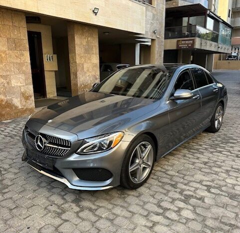 MERCEDES C300 AMG-LINE 4MATIC 2017 GRAY ON BLACK full