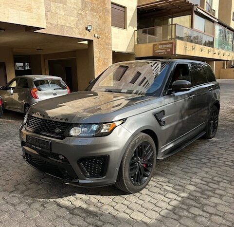 RANGE ROVER SPORT SVR 2017 GRAY ON BLACK & RED full