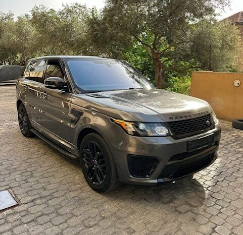 RANGE ROVER SPORT SVR 2017 GRAY ON BLACK & RED full