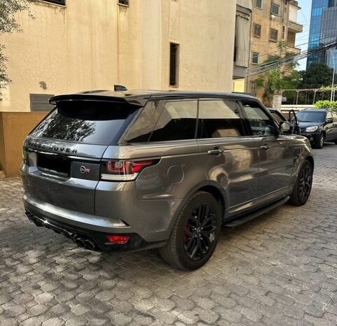 RANGE ROVER SPORT SVR 2017 GRAY ON BLACK & RED full