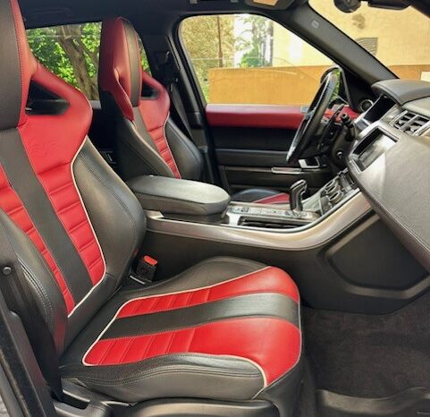 RANGE ROVER SPORT SVR 2017 GRAY ON BLACK & RED full
