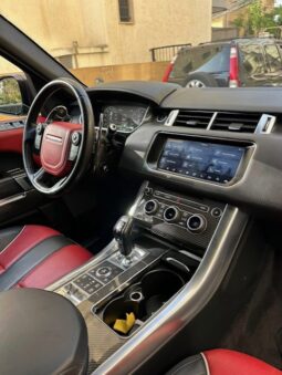 RANGE ROVER SPORT SVR 2017 GRAY ON BLACK & RED full
