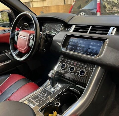 RANGE ROVER SPORT SVR 2017 GRAY ON BLACK & RED full